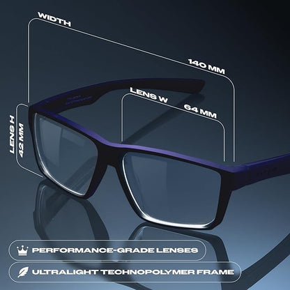 Titan Gaming Glasses, Anti Blue Light Glasses Men, UV400 Protection Blue Light Blocking Glasses for Computer Eye Strain