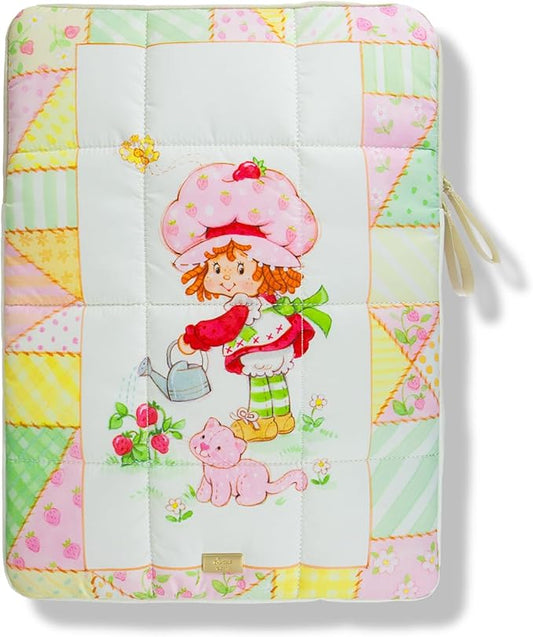 Sonix | Puffy Laptop Sleeve | 15-16 Inch, Quilted Pillow Puffer Laptop Carrying Case, Computer Sleeve | Strawberry Shortcake Patchwork Floral