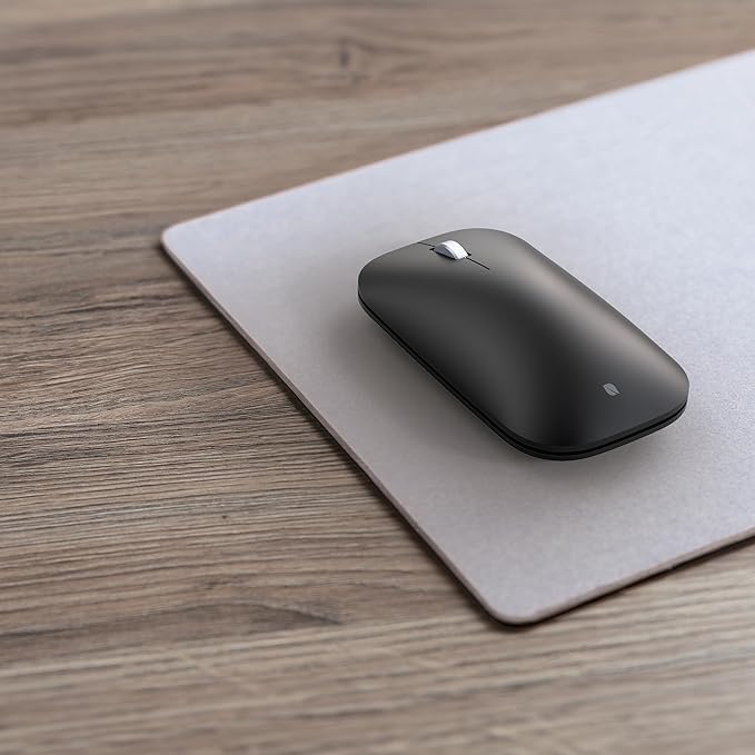 Incase Modern Mobile Mouse – Designed by Microsoft – Lightweight, Precision Navigation, Right/Left Hand Use, Scroll Wheel, BlueTrack Technology, Wireless Bluetooth for Mac/Windows/8/10/11 (Black)