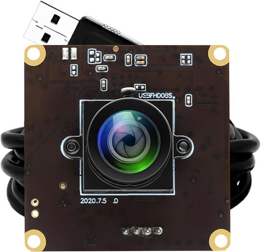 USB 260fps High Speed 110 Wide Angle No Distortion Lens Camera Module 2MP USB UVC Video Lightburn Industrial Camera Plug and Play for Laptop Raspberry Pi Jetson Nano