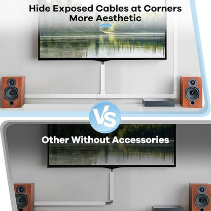 Cord Covers for Wires on Wall Extra-Long, 26.25ft TV Cord Hider Kit, Paintable Cable Management Concealer, White Cord Raceway Channel, 8 x L39in x W0.95in x H0.55in