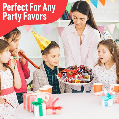 Assorted Chocolate Candy Mix - Individually Wrapped Chocolates - 2lb Bulk Variety Pack for Snacking, Sharing, and Gifting - Ideal for Home, Office, and Events