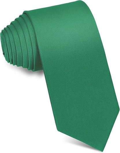 Men's Ties Solid Pure Color 3.15" (8CM) Necktie Plain Formal Business Wedding Black Ties For Men