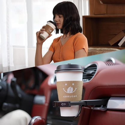 Coffee Cups with Lids and Sleeves, 16 Ounce 100 pack To Go Coffee Cups with Lids, Disposable Hot Coffee Paper Cups Bulk for Hot Beverage (16 Ounce, White)