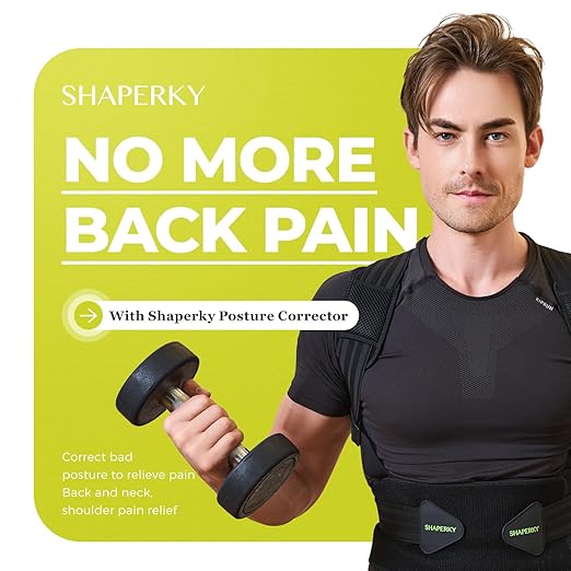 Posture Corrector for Women and Men, Adjustable Upper Back Brace for Posture Hunchback Support and Providing Pain Relief from Neck, Shoulder, and Upper Back (1, Large/XL)