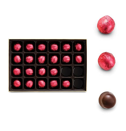 Godiva Holiday Chocolate Covered Cherries Cordial Gift Box - Christmas Candy Assortment with Festive Ribbon, Perfect for Holiday Gift Baskets, 24 Pc