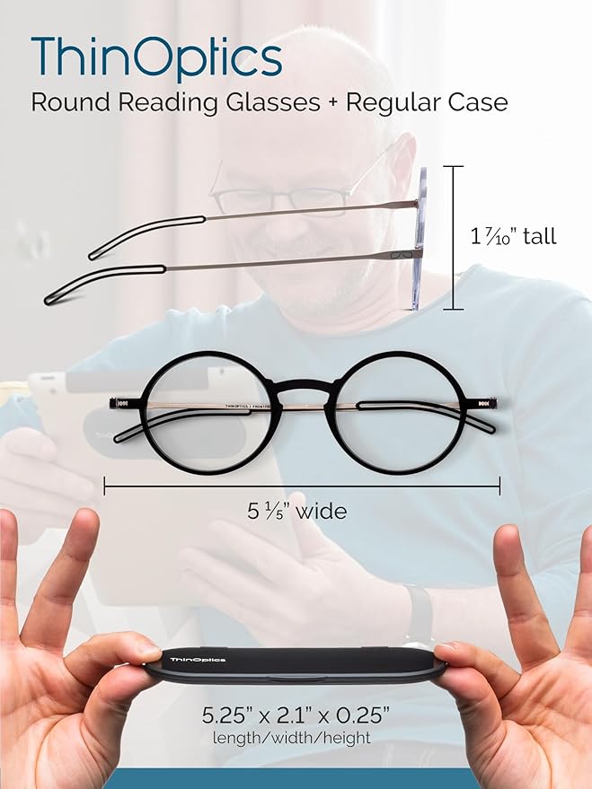 ThinOptics Rectangular Reading Glasses