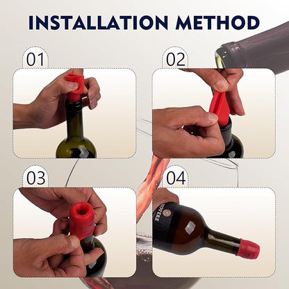 Silicone Wine Stopper for Wine Bottles, 2026 New Reusable Sparkling Wine Bottle Stopper, Seal Bottle Cover Caps to Keep Wine Fresh, Beer Champagne Stopper Home Use (12 pcs)