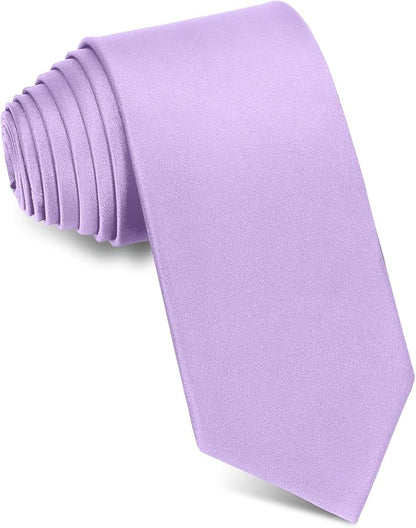 Men's Ties Solid Pure Color 3.15" (8CM) Necktie Plain Formal Business Wedding Black Ties For Men