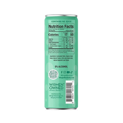 Mingle Mocktails Cucumber Melon Mojito, Premium Non-Alcoholic Drinks, Refreshing Pre-Mixed Drinks, Healthy Alternatives, Canned Mocktails, 12 fl. oz. Cans, Pack of 12