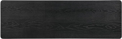 NTC Mingle Modern Wooden Rectangle Console Table with Hidden Drawer – Waterproof & Heat Resistant, Burnt Black