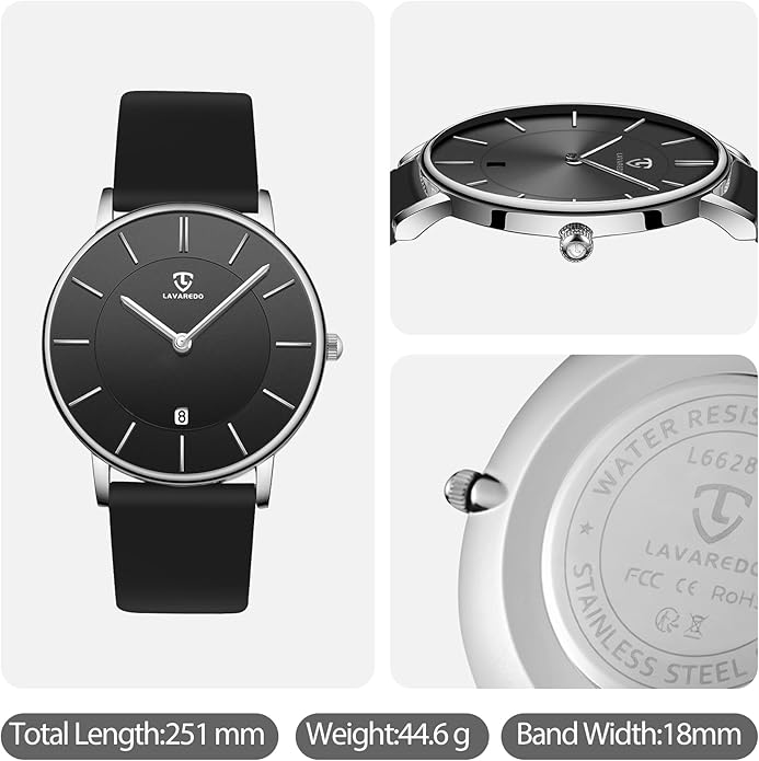 BEN NEVIS Watch, Mens Watch, Minimalist Fashion Simple Wrist Watch Analog Date with Leather Strap