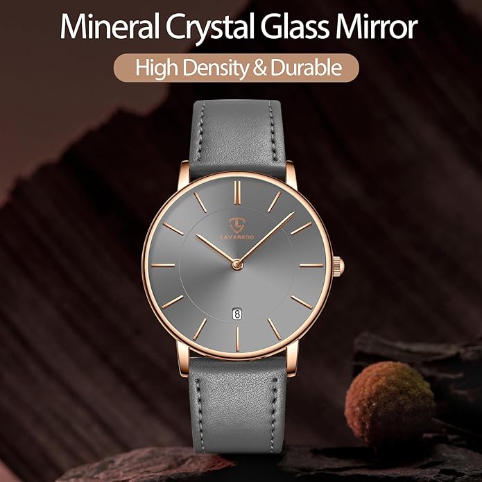 BEN NEVIS Watch, Mens Watch, Minimalist Fashion Simple Wrist Watch Analog Date with Leather Strap