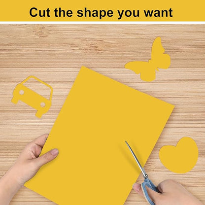 OcePor 200 Sheets Yellow Cardstock Paper, Colored Printer Paper 8.5 x 11, Card Stock Thick Construction for Craft,Scrapbook，Office Printing, Invitations, Certificates，92 lb/250gsm