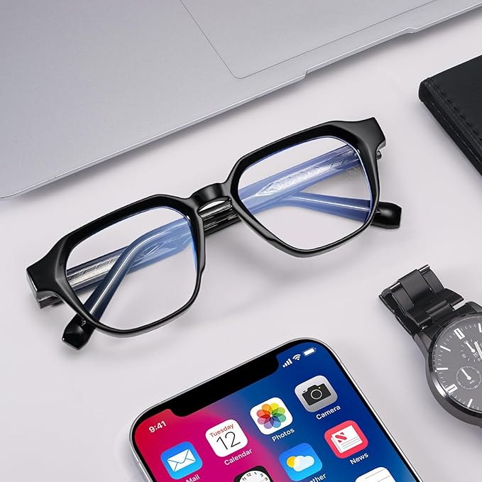 Dollger Blue Light Glasses for Women Men Computer Glasses Square Blue Light Blocking Glasses