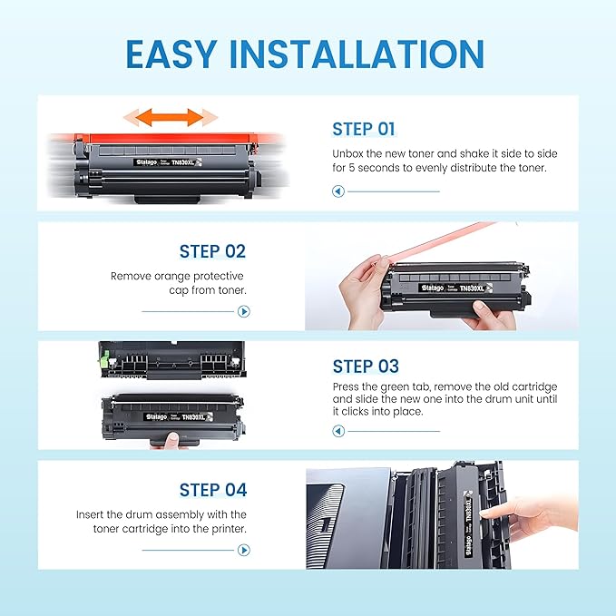 TN830XL TN830 HL-L2460DW Toner for HL-L2460DW DCP-L2640DW Replacement for Brother TN-830XL Toner HL-L2405W MFC-L2820DW HL-L2420DW Printer Toner Cartridge (1 Black)