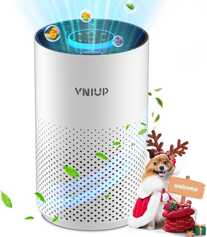 Air Purifiers for Bedroom Home up to 1000 ft², Vniup H14 True HEPA Room Air Purifiers for Bedroom, with Fragrance Function Sleep Mode& Light Mode Air Cleaner for Pet Dander Odor Dust Smoke