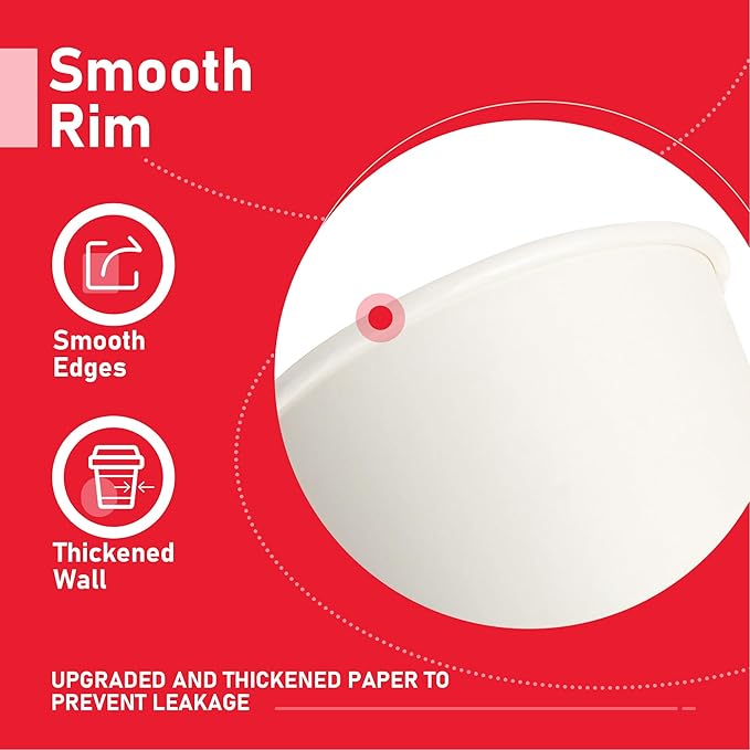 16 oz 500 Pack Coffee Cups with Lids and Sleeves, Hot Paper Coffee Cups with Lids, Disposable To Go Cups with Lid for Coffee, Tea, Hot Chocolate, Ideal for Cafes, Offices and Travel