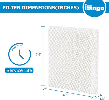 iSingo Humidifier Wicking HFT600 Filter T for Honeywell Hev615 Hev620 Humidifier, Compatible with Honeywell HFT600 Humidifier Filter T Compare to Part HFT600T HFT600PDQ, (4 Pack)