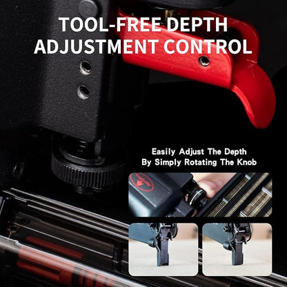 AEROPRO Tools Pneumatic Brad Nailer, 18 Gauge Air Brad Nail Gun with 1000pcs Nails for Upholstery, DIY Project, Woodworking