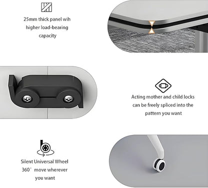 Conference Table, Foldable Flip-top Conference Room Table with Wheels - Mobile Office & Classroom Training Table for Collaborative Workshops, Team Meetings & Seminars (Walnut, 55"×20"×30")