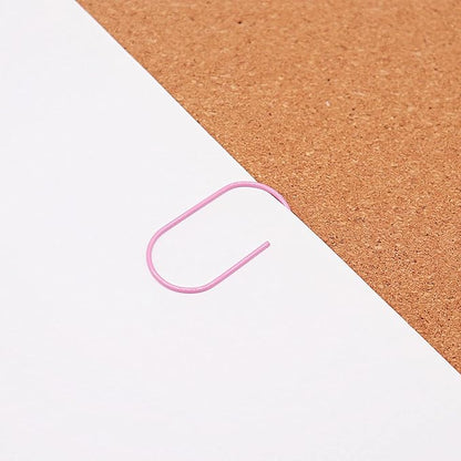 Pink Jumbo Paper Clips, Large, Non-Skid and Smooth, 50 Clips/Box