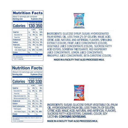 HI-CHEW Variety Mix, Pack of 6 Bags Including Salted Caramel - 15 Flavor Assort Sweet and Sour Chewy Fun Soft Candy Variety Pack - Immensely Juicy Fruity Flavors - Individually Wrapped for Sharing