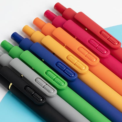 8Pcs Gel Pens - 0.5mm Black Ink Pens Fine Point Smooth Writing, Quick Drying Retractable Pen for Journaling, Cute School & Office Supplies