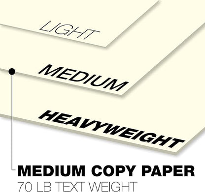 Springhill 11” x 17” Cream Copy Paper, 28lb Bond/70lb Text, 104gsm, 500 Sheets (1 Ream) – Colored Printer Paper with Smooth Finish – Versatile and Flexible Computer Paper – 024068R