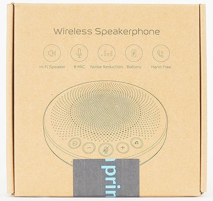 BluePod Conference Speakerphone, Bluetooth and USB Conference Microphone & Speaker, VoiceLoc and VoiceCap Function with 6 Omnidirectional Microphones, for Meeting Room or Home Office