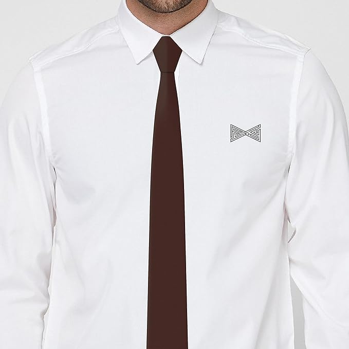 Men's Oxford Matt Neckties Solid Color for Adults Tuxedo Classic Design, by Bow Tie Hosue