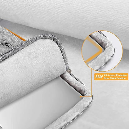 MOSISO 360 Protective Laptop Case 13 inch, 13 inch Laptop Sleeve Compatible with MacBook Air M4 M3 M2 M1 2025-2018/Pro M2 M1 2025-2016, Side Open Carrying Case with 4 Zipper Pockets&Handle, Gray