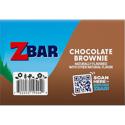 Zbar - Chocolate Brownie - Soft-Baked Energy Snack Bars - Non-GMO - 11g Whole Grains - USDA Organic Granola Bars (24 Pack)