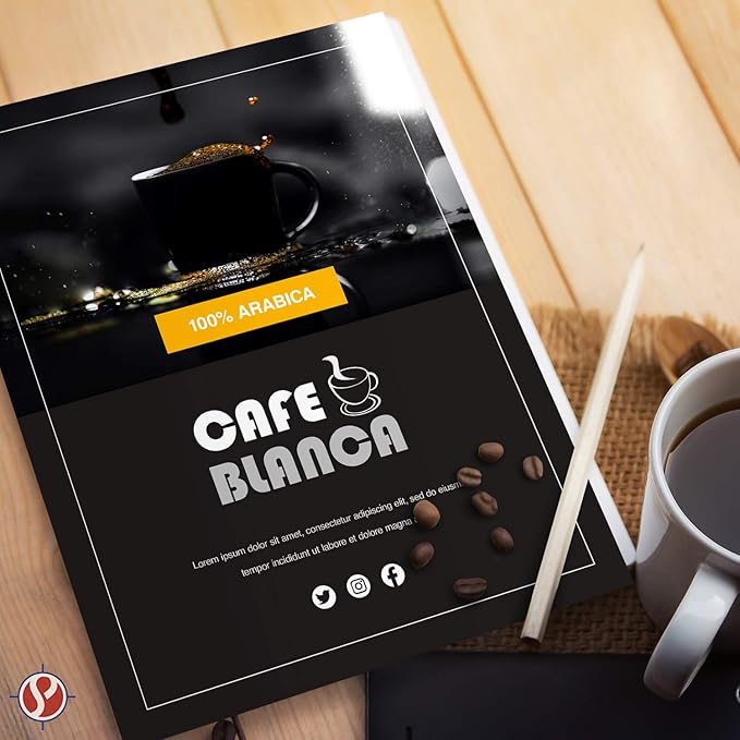 Color Copy Flyers Custom Copy Printing | 8.5”x 11” | White Paper | Upload Your Own Design | Brochures, Letterhead, Posters, Flyers & More | 500 Per Pack | Glossy Paper - 1 Sided Printing