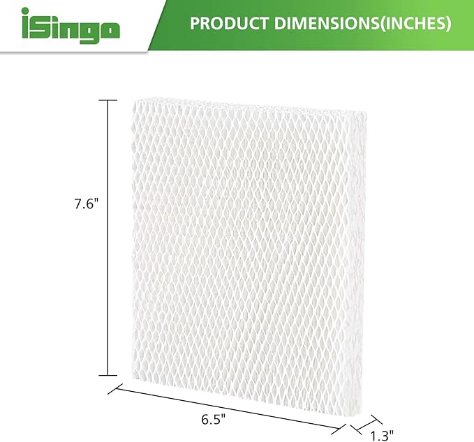 iSingo Humidifier Wicking HFT600 Filter T for Honeywell Hev615 Hev620 Humidifier, Compatible with Honeywell HFT600 Humidifier Filter T Compare to Part HFT600T HFT600PDQ, (4 Pack)
