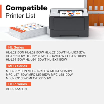 v4ink TN920XL 2PK Compatible Toner Replacement for Brother TN920 TN 920XL Toner Cartridge Black Ink for Brother HL-L5210DN HL-L5210DW HL-L6210DW HL-L6217DW HL-L6310DW MFC-L5710DW MFC-L5915DW Printer