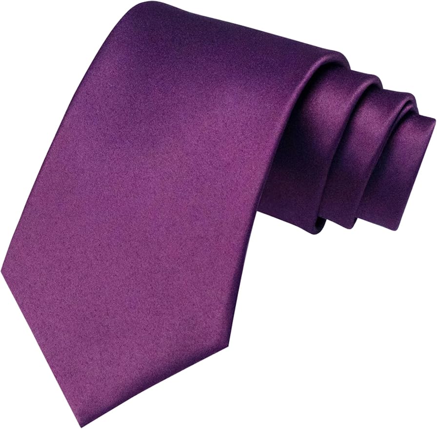 RBOCOTT Solid Color Tie and Pocket Square Hankerchief with Lapel Pin Set for Men
