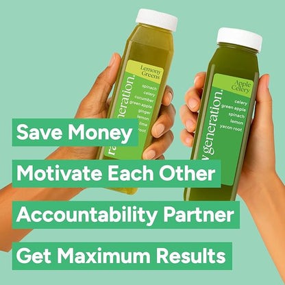 Raw Generation Cleanse for 2 – Cleanse with a Partner for Maximum Results – Two 5-Day Deep Detox Cleanses with Less Sugar to Lose Weight, Detoxify, Reduce Bloating, Increase Energy & Reset Your Diet