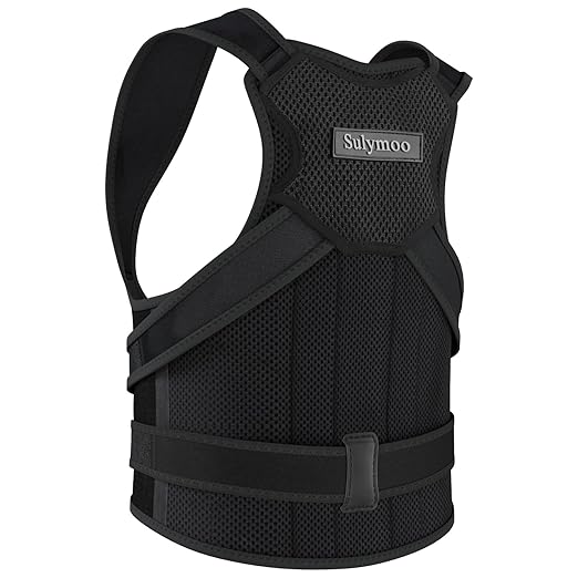 Posture Corrector for Women and Men, Back Brace with Shoulder Support, Adjustable Full Back Brace Straightener for Posture Improving, Relief for Upper & Lower Back, Shoulder Pain (Medium)