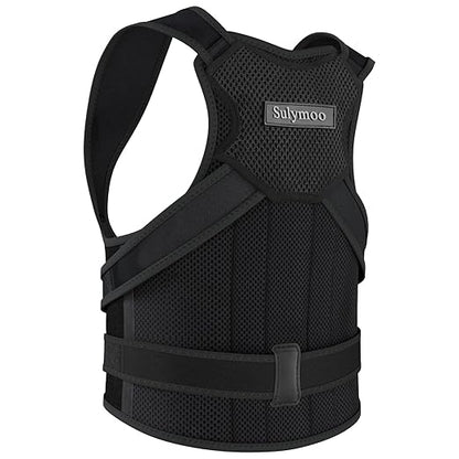 Posture Corrector for Women and Men, Back Brace with Shoulder Support, Adjustable Full Back Brace Straightener for Posture Improving, Relief for Upper & Lower Back, Shoulder Pain (Medium)