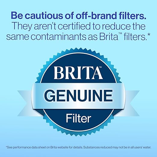 Brita Large 10 Cup Water Filter Pitcher, 1 BritaPlus Filter, Everyday, Clear (Package May Vary)