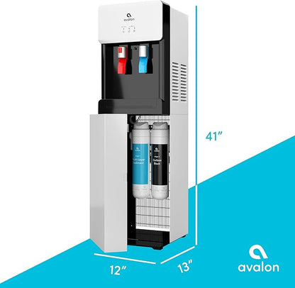 Avalon A7BOTTLELESS Self Cleaning Touchless Bottleless Cooler Dispenser-Hot & Cold Water Child Safety Lock, UL, White