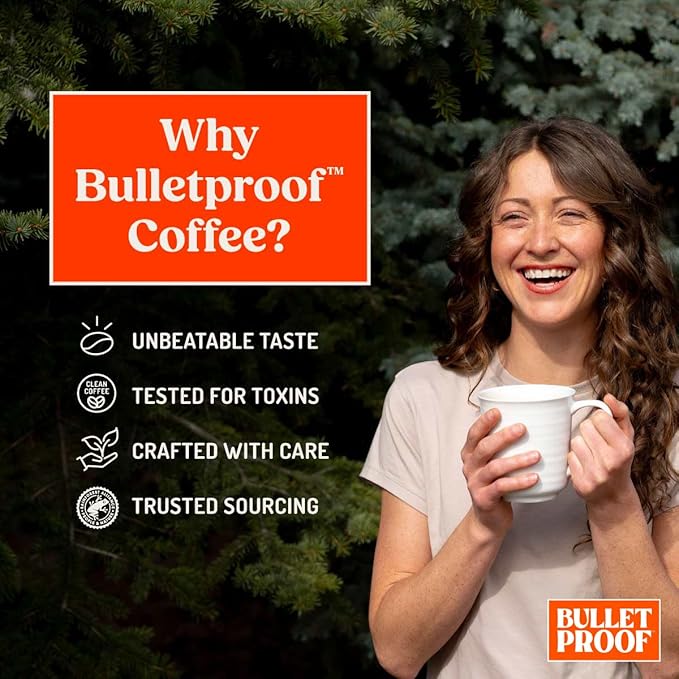 Bulletproof Original Medium Roast Whole Bean Coffee, 12 Ounces (Pack of 3), Clean Coffee Tested for Toxins, Packaging May Vary