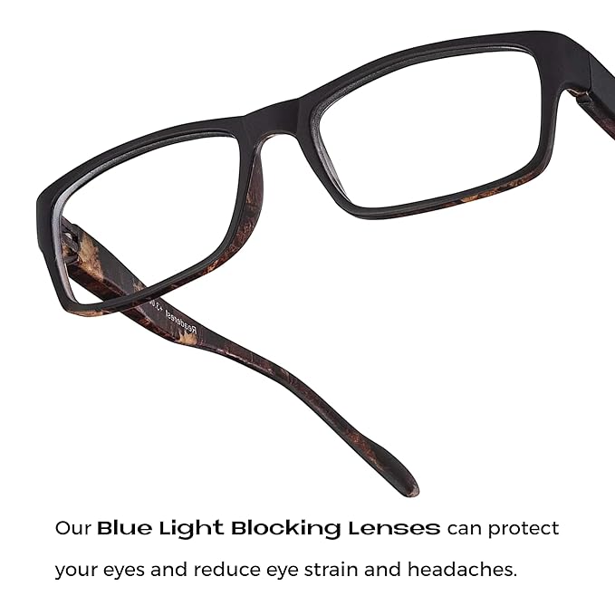 Readerest Blue Light Blocking Glasses – Computer Eyewear, UV Protection, Eye Strain & Glare Reduction, Lightweight Frame