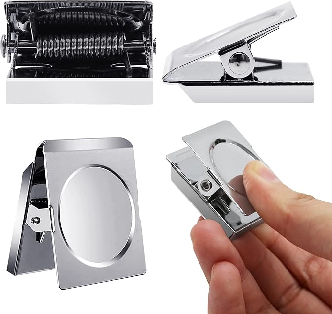 Magnetic Clips, 2.12 inches Heavy Duty Metal Magnet Clips for Hanging, 6 Pack Extra Strong Large Magnetic Clip for Whiteboard, Classroom, Office