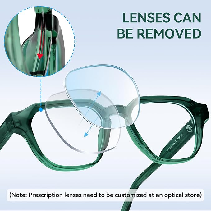 Dollger Blue Light Glasses for Women Men Computer Glasses Square Blue Light Blocking Glasses