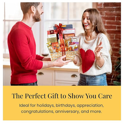 Broadway Basketeers Gourmet Gift Basket Snack Gifts for Women, Men, Families, College – Delivery for Holiday, Appreciation, Thank You, Congratulations, Corporate, Get Well Soon Care Package