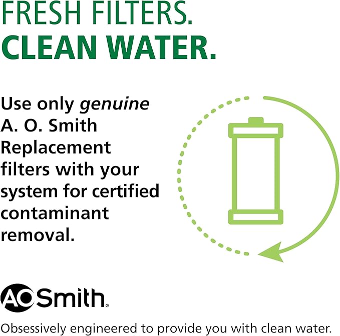 AO Smith 2.5"x10" 5 Micron Carbon Wrap Sediment Water Filter Replacement Cartridge - 4 Pack - For Whole House Filtration Systems - AO-WH-PRE-RCP2