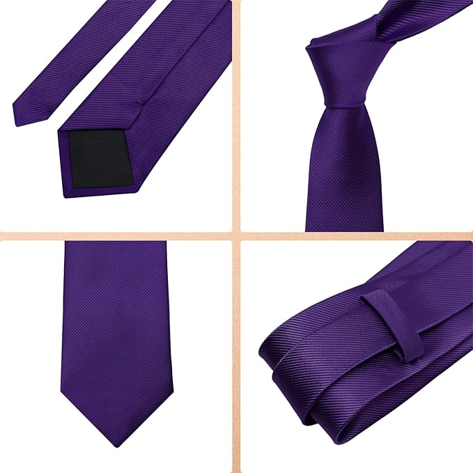 Solid Color Ties for Men 3.15" Mens Tie Classic Formal Neck Ties Mens Neckties for Men Business Wedding Casual
