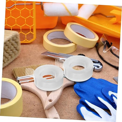 24 Rolls Transparent Adhesive Tape Refills Strong Stickiness Clear Stationery Tape for School Office Crafts Document Fixing